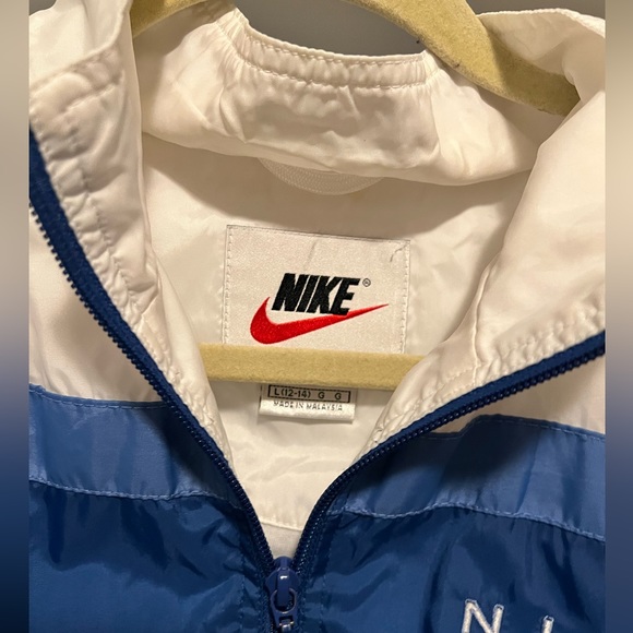 NIKE Windbreaker blue and white Vintage - Picture 3 of 3